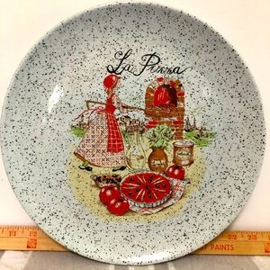 Vintage Reserved Decorative plate made in Italy